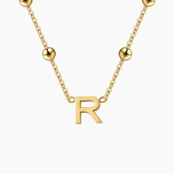 Letter Necklace w/ Satellite Chain | Dorado Fashion