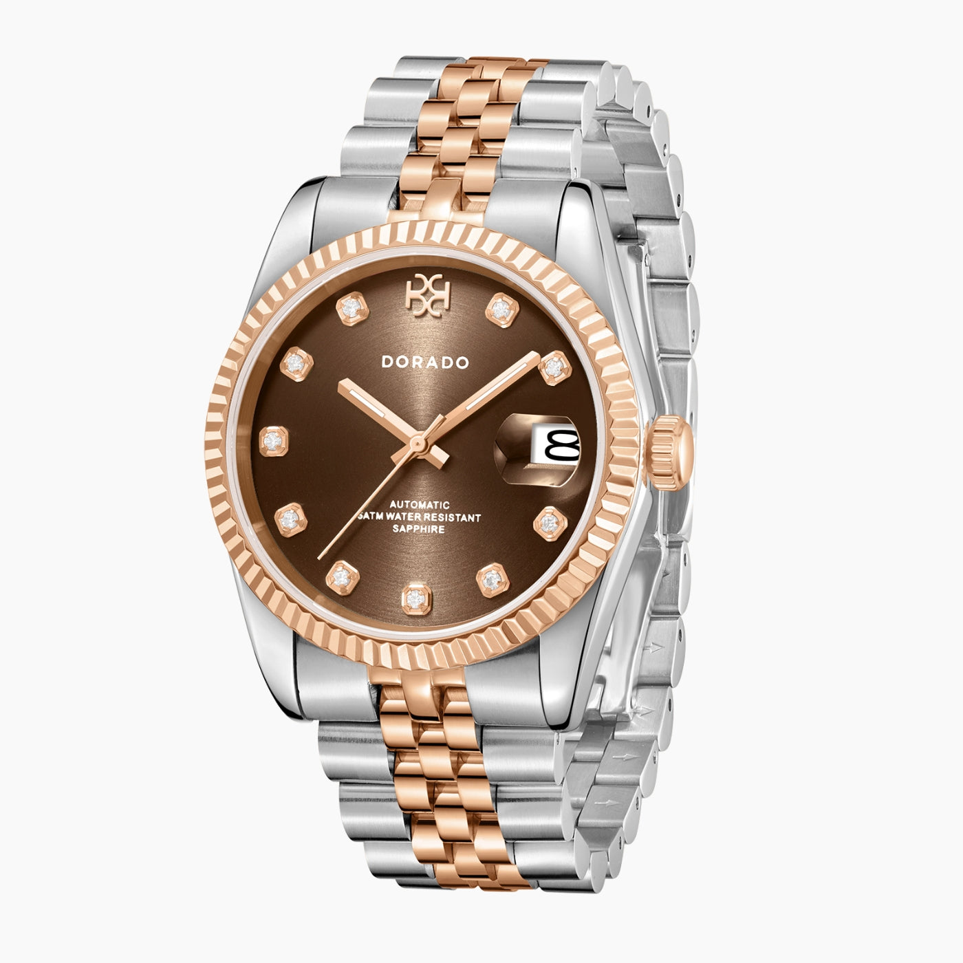 DORADO Rose Two Tone Timeless Watch - Chocolate | Watch by DORADO