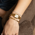 DORADO Satin Square Watch - Gold | Watch by DORADO