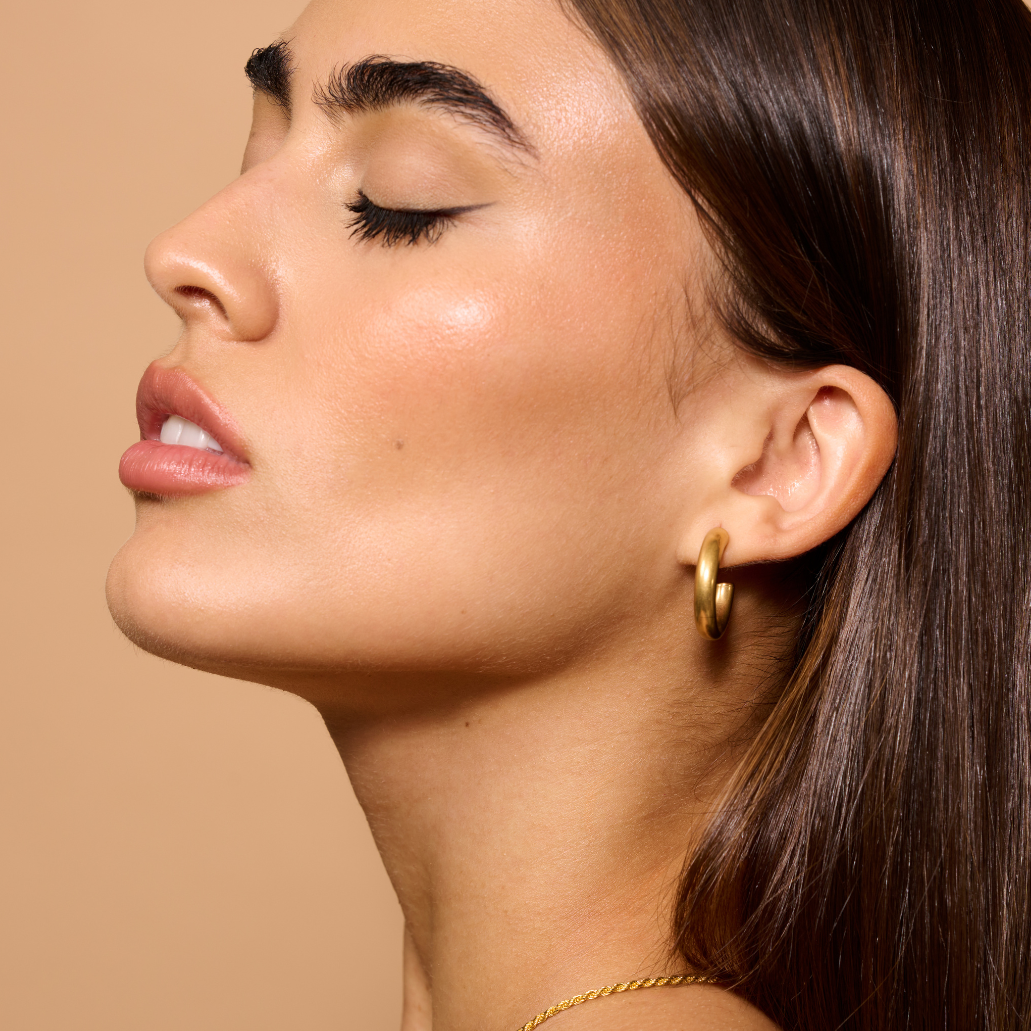 Thick Hoop Earrings | Earrings by DORADO