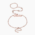 Script Name Hand Chain Bracelet