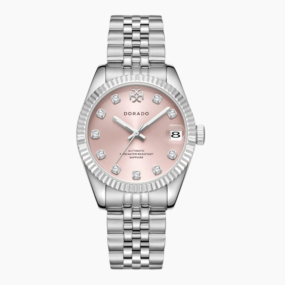 DORADO Silver Timeless Watch - Pink | Watch by DORADO