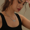 Diamond Cut Lovely Heart Name Necklace