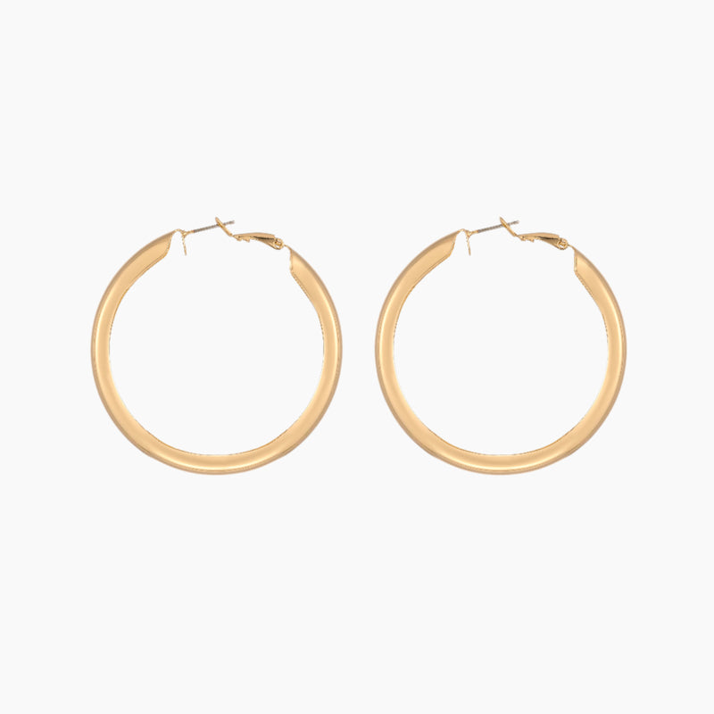 Chunky Hollow Hoop Earrings