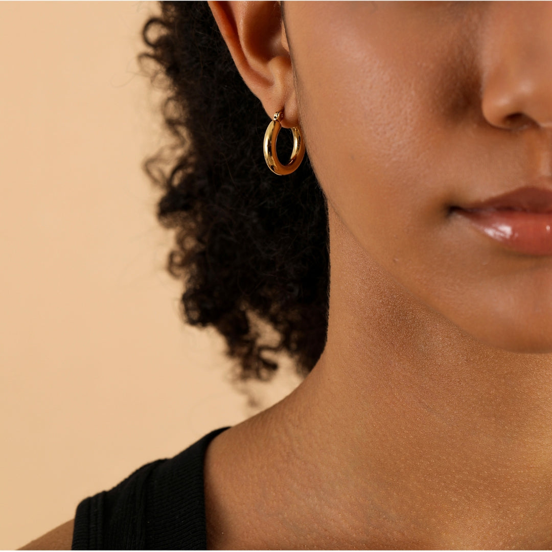 Bold Tube Hoop Earrings | Earrings by DORADO