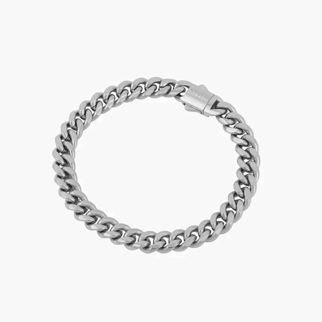 Mens Cuban Link Bracelet - 8mm | DORADO