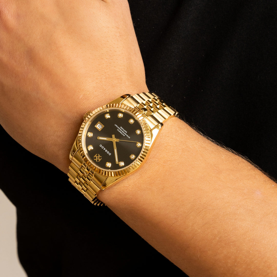 DORADO Gold Timeless Watch - Black