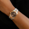 DORADO Rose Two Tone Timeless Watch - Chocolate