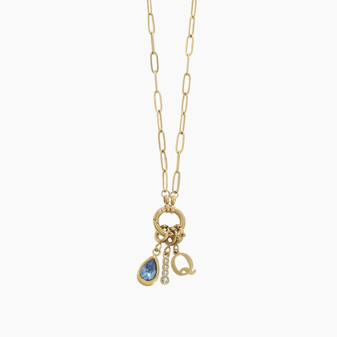 Paperclip Charm Necklace | Necklaces by DORADO