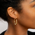 Etched Hoop Earrings