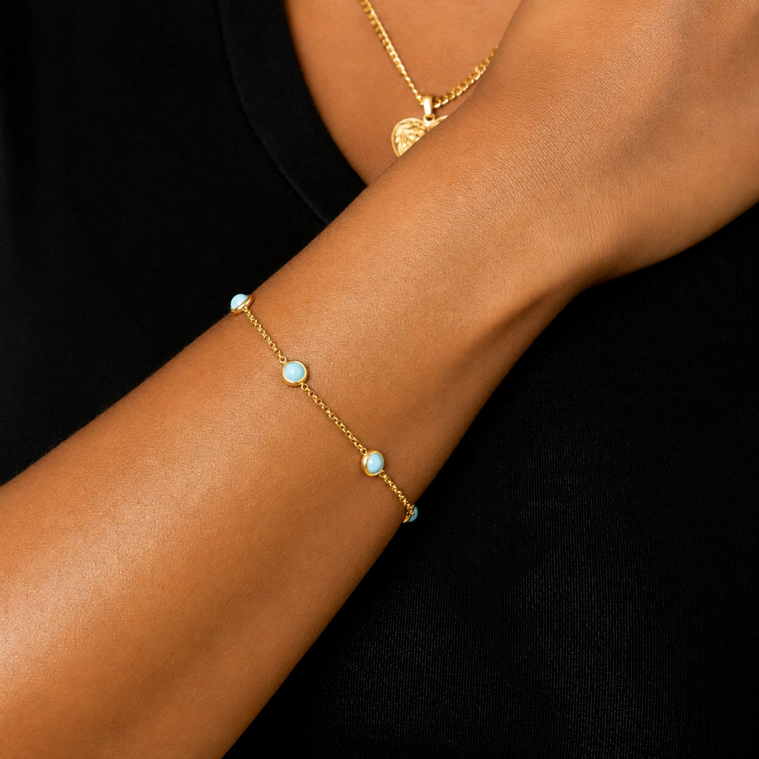 Heirloom Turquoise Bezel Bracelet | DORADO