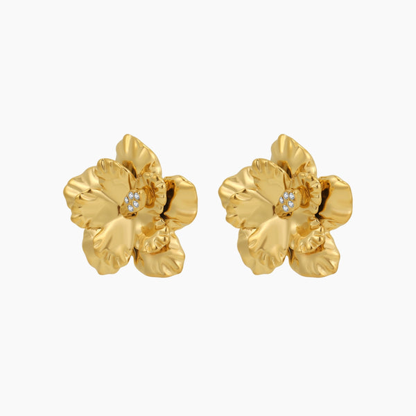 Hibiscus Petal Earrings |  by DORADO