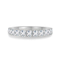 Princess Cut Moissanite Half Eternity Band | Engagement Ring by DORADO