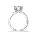 Round Cut Moissanite Engagement Ring Solitaire | Engagement Ring by DORADO