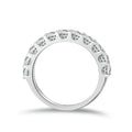 Princess Cut Moissanite Half Eternity Band | Engagement Ring by DORADO