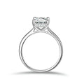 Emerald Cut Moissanite Engagement Ring With Hidden Halo | Engagement Ring by DORADO