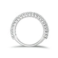 Round Cut Moissanite Half Eternity Band | Engagement Ring by DORADO