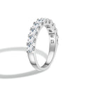 Princess Cut Moissanite Half Eternity Band | Engagement Ring by DORADO