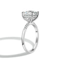 Princess Cut Moissanite Engagement Ring With Halo | Engagement Ring by DORADO