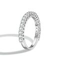 Round Cut Moissanite Half Eternity Band | Engagement Ring by DORADO