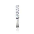 Princess Cut Moissanite Half Eternity Band | Engagement Ring by DORADO