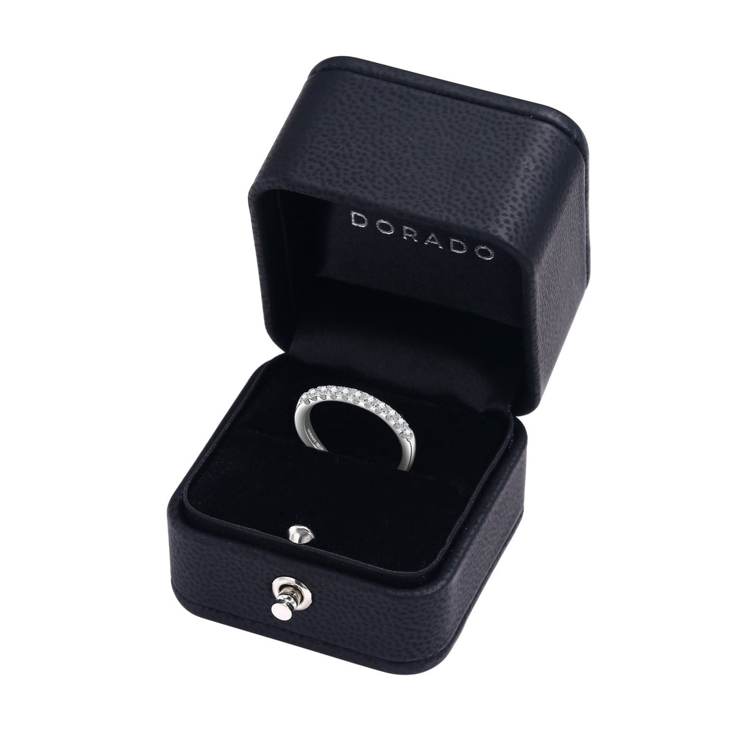 Classic Round Cut Moissanite Wedding Band | Engagement Ring by DORADO