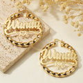 Heart Twist Name Hoop Earrings | Earrings by DORADO