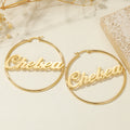 Classic Name Hoop Earrings