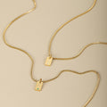 Initial Engraved Birthstone Necklace | DORADO