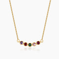 Family Birthstone Bezel Necklace | DORADO