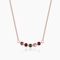 Family Birthstone Bezel Necklace | DORADO