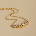 Family Birthstone Bezel Necklace | DORADO
