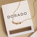 Family Birthstone Bezel Necklace | DORADO