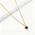 Iced Heart Pendant Necklace