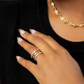 Iced Stacked Ring