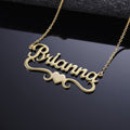 Kids Love Heart Name Necklace | Necklaces by DORADO