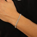 Mens Iced Cuban Link Bracelet - 5mm