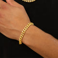 Mens Iced Cuban Link Bracelet - 8mm