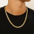 Mens Iced Cuban Link Chain - 8mm