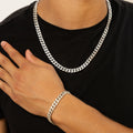 Mens Iced Cuban Link Chain - 8mm
