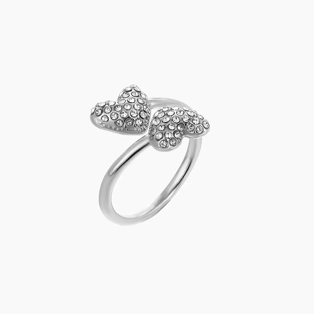 Open Iced Heart Ring | DORADO