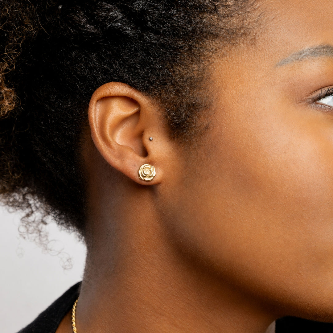 Rose Stud Earrings