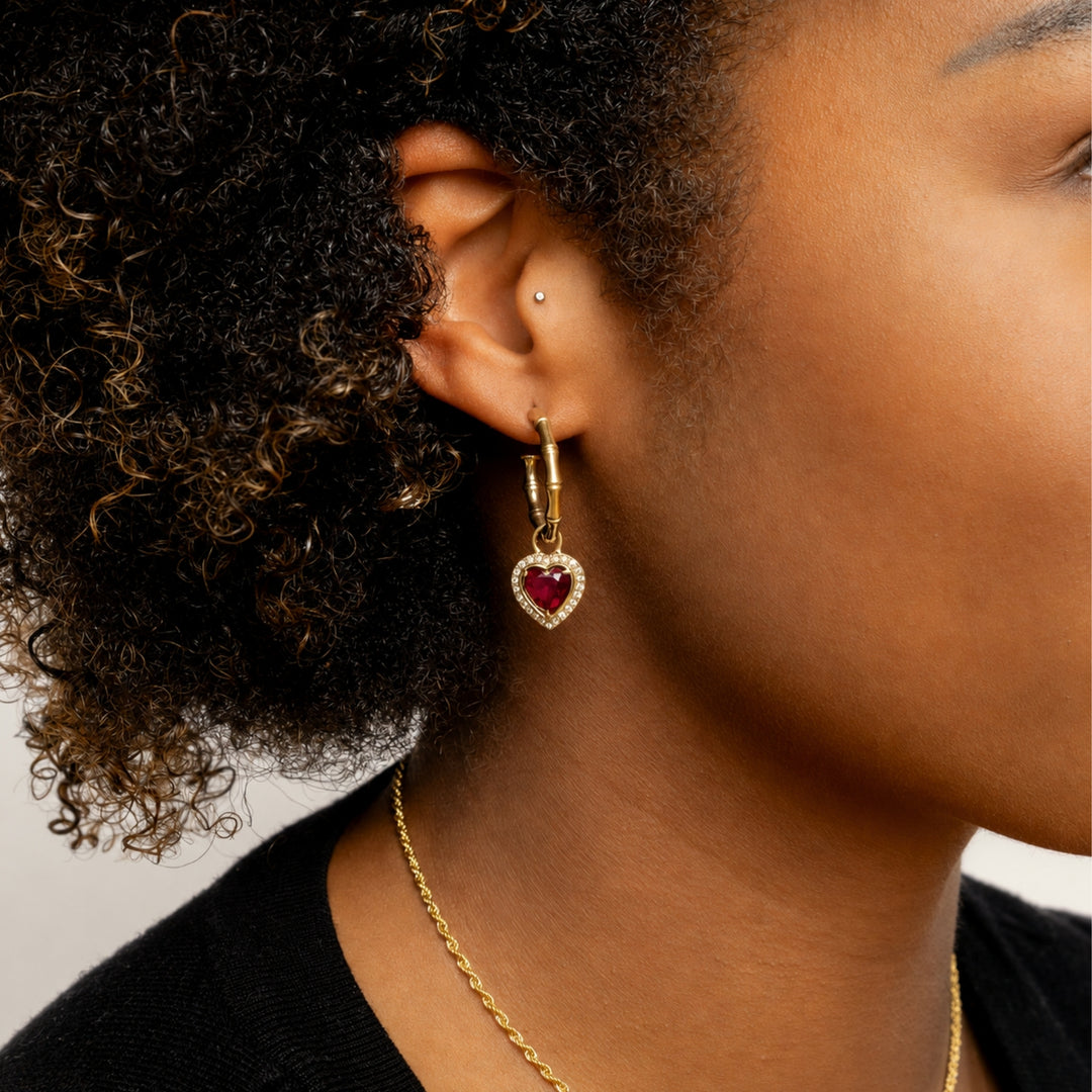 Heart Hoop Earrings