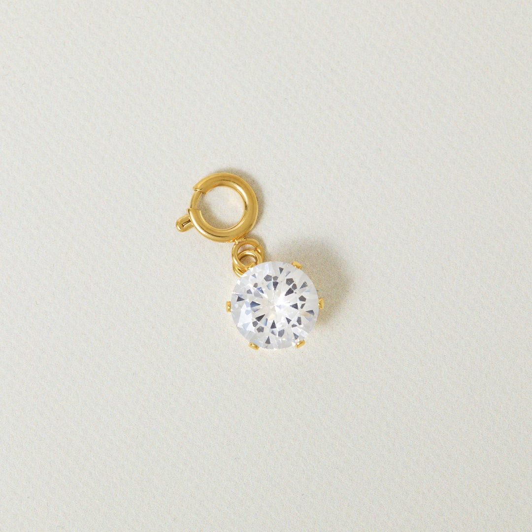 Solitaire Stone Charm