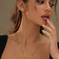 Diamond Cut Heart Name Necklace | Necklaces by DORADO