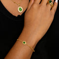 Heirloom Emerald Stone Bracelet | DORADO
