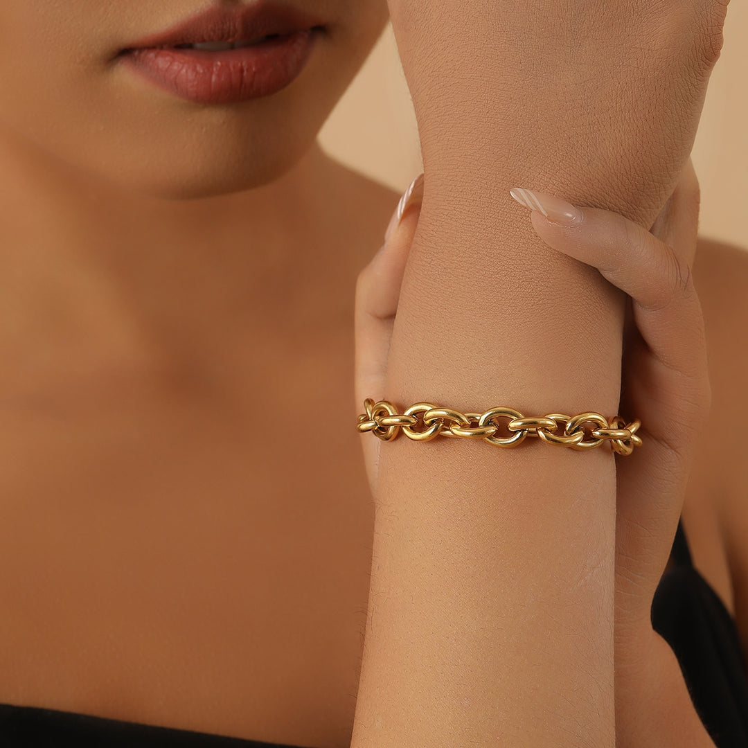 Chunky Rolo Chain Bracelet | Bracelets by DORADO