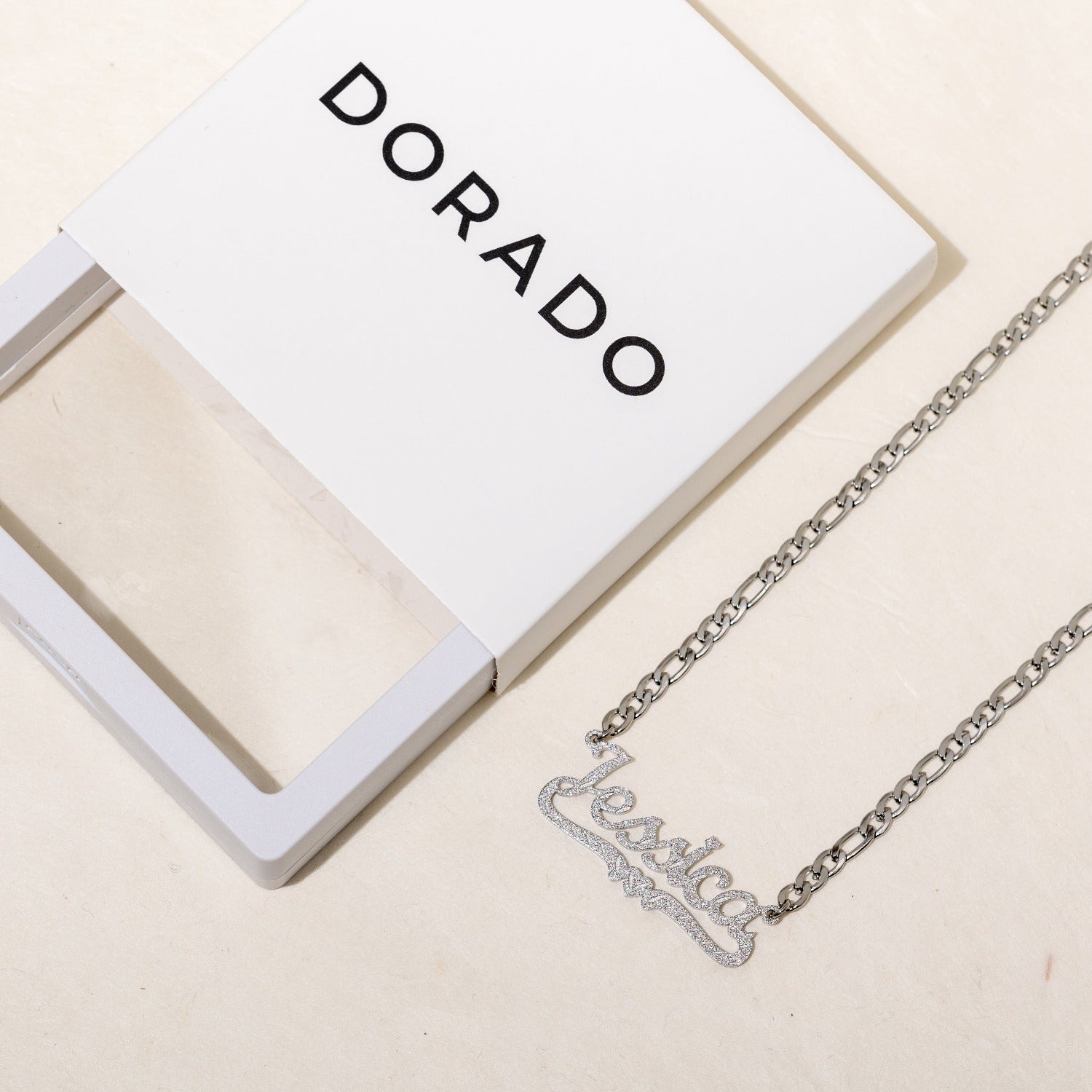 Kids Diamond Cut Heart Name Necklace | Necklaces by DORADO