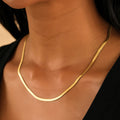 Herringbone Necklace - 3mm | Necklaces by DORADO