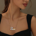 Double Plated Double Heart Name Necklace | Necklaces by DORADO